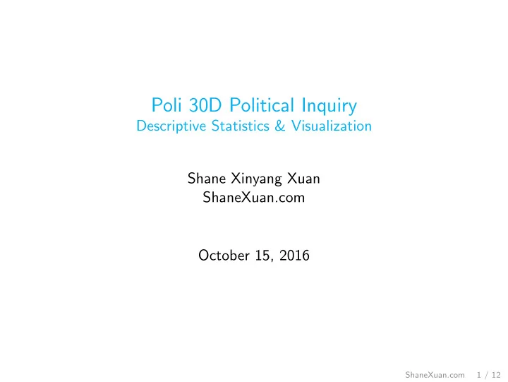 poli 30d political inquiry