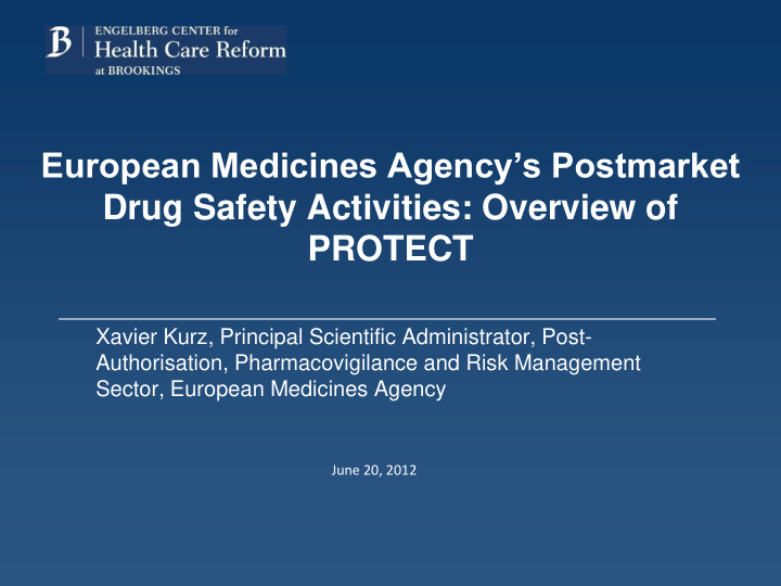 european medicines agency s postmarket drug safety