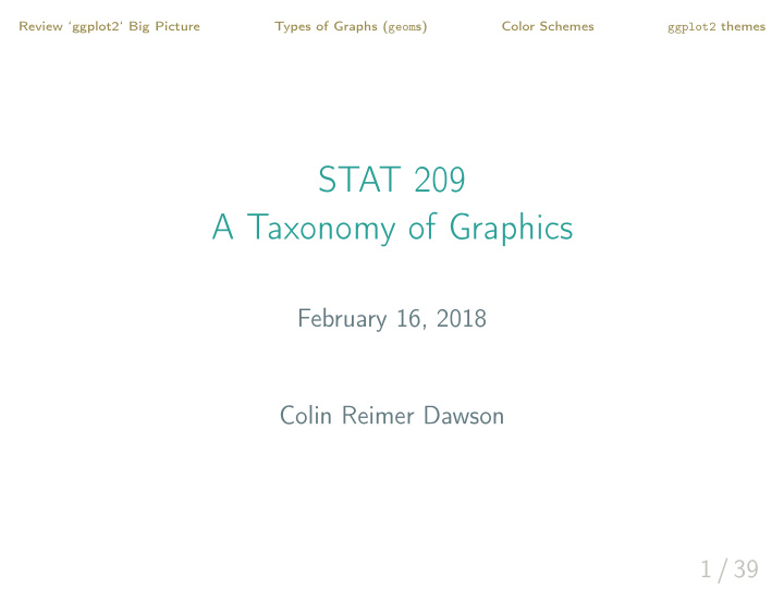 stat 209 a taxonomy of graphics