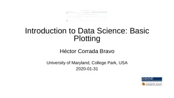 Introduction to Data Science: Basic Let's create a dot plot of the example points and text, by