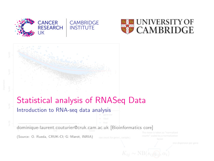 statistical analysis of rnaseq data