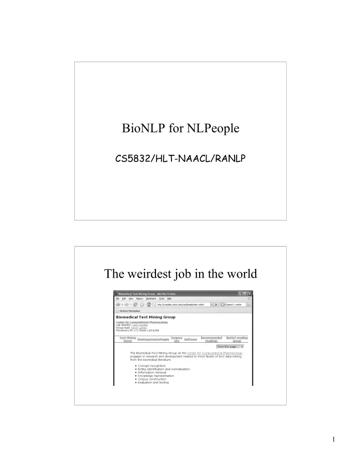 bionlp for nlpeople