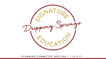 P L A N N I N G  C O M M I T T E E  M E E T I N G  1  |  1 0 . 9 . 1 7  CHARGE TO COMMITTEE