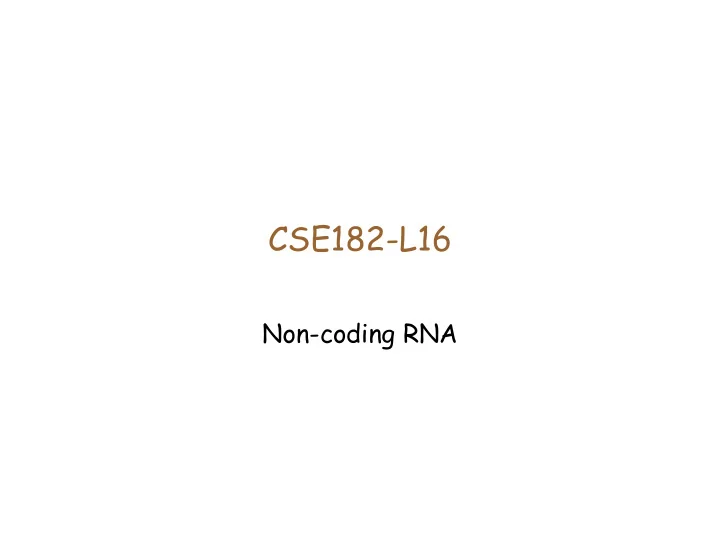 cse182 l16