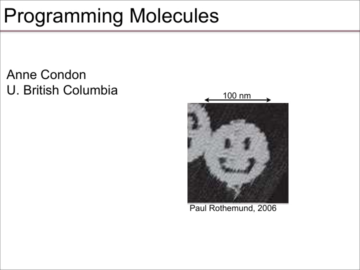 programming molecules