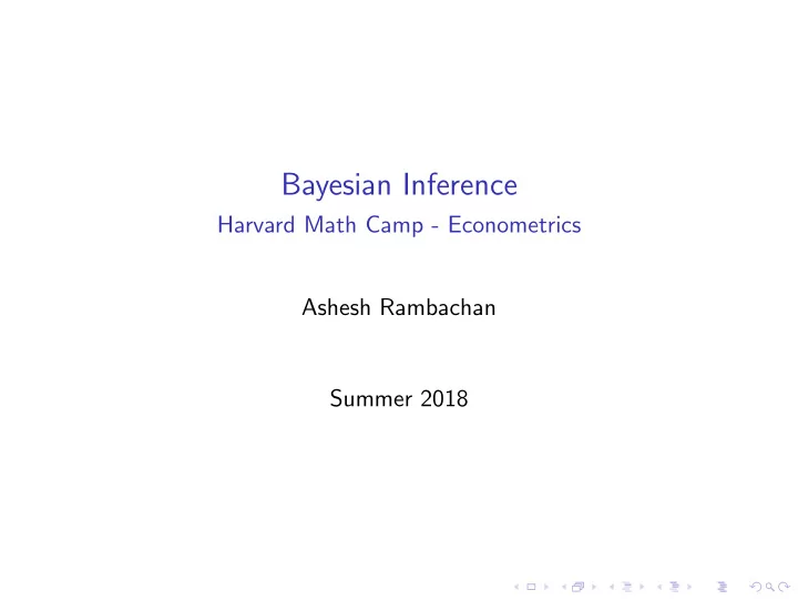 bayesian inference
