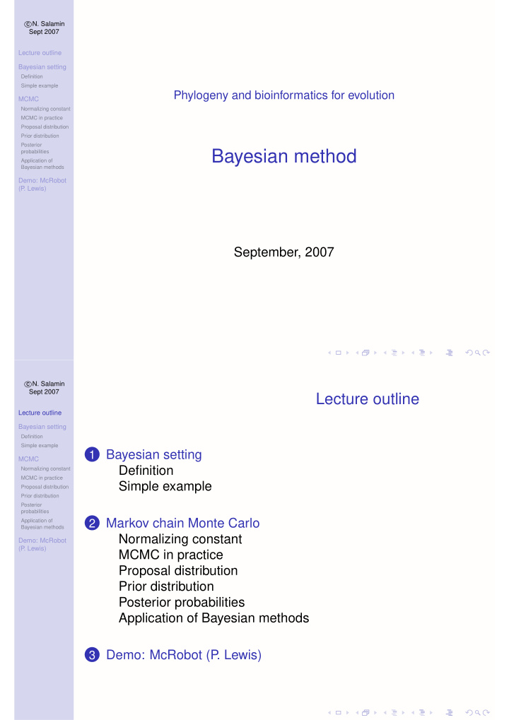 bayesian method