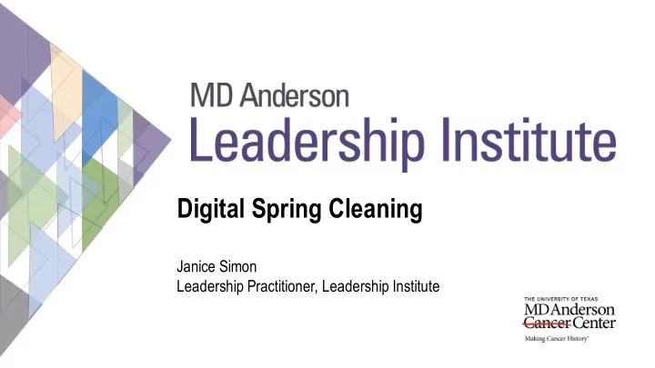 digital spring cleaning