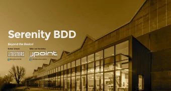 Serenity BDD  Beyond the Basics!  Stefan Schenk  Mike van Vendeloo  @stefanschenk_