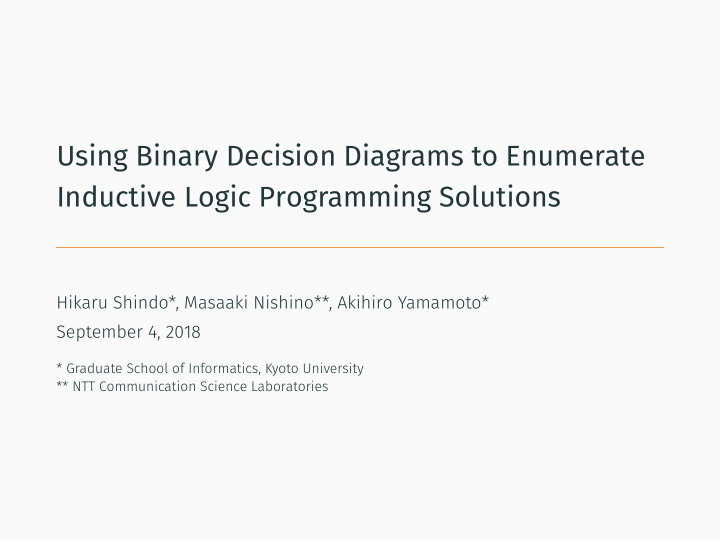 using binary decision diagrams to enumerate inductive