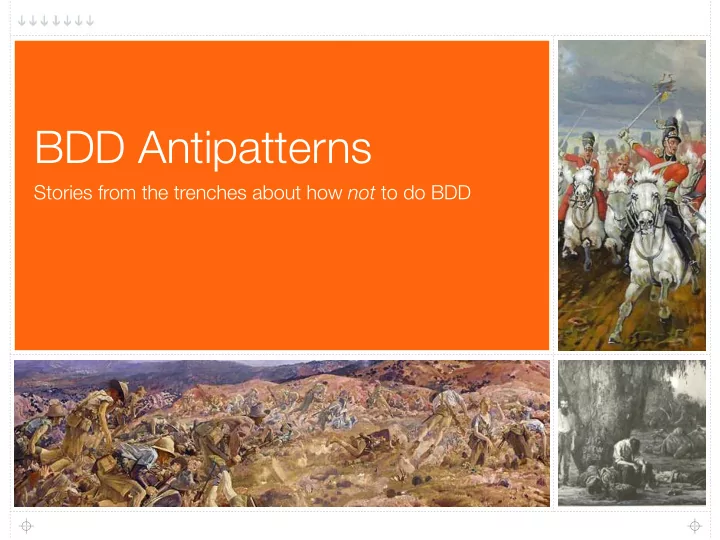 bdd antipatterns