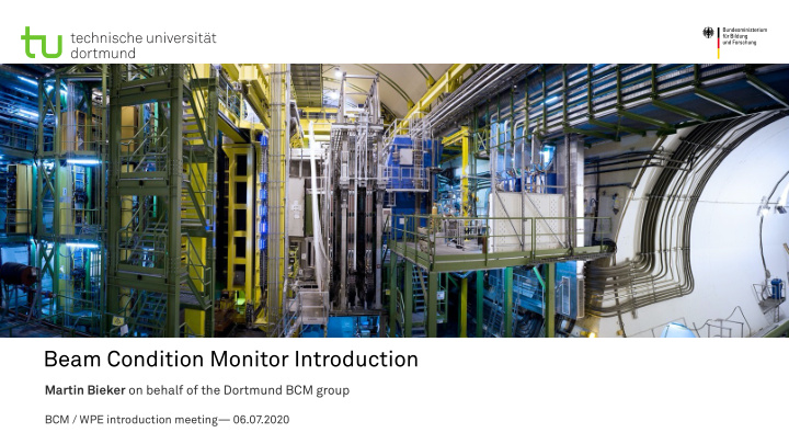 beam condition monitor introduction