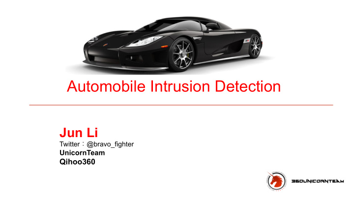automobile intrusion detection
