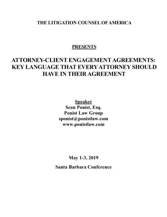 BiographySean E. Ponist  Sean Ponist is the founder of the Ponist Law Group, a firm