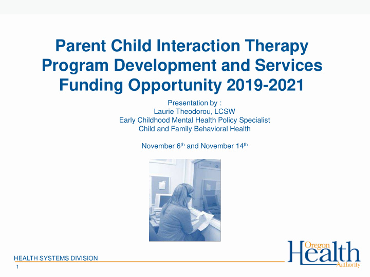 parent child interaction therapy program development and