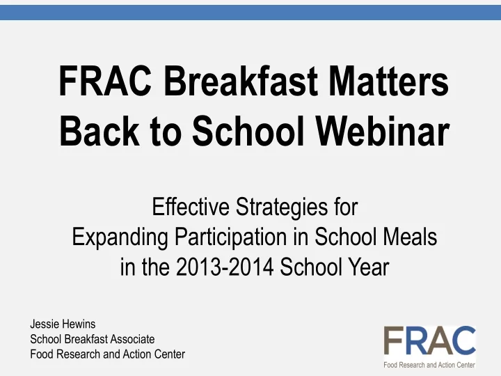 back to school webinar