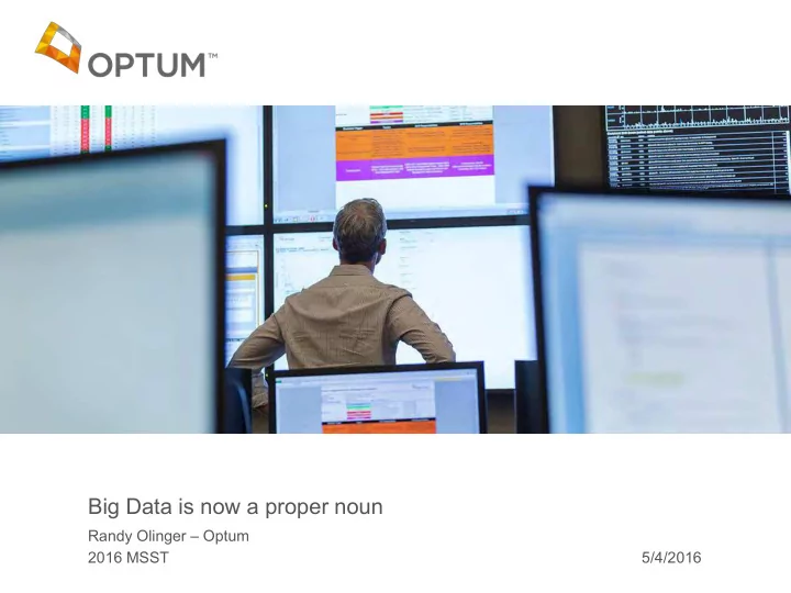 big data is now a proper noun