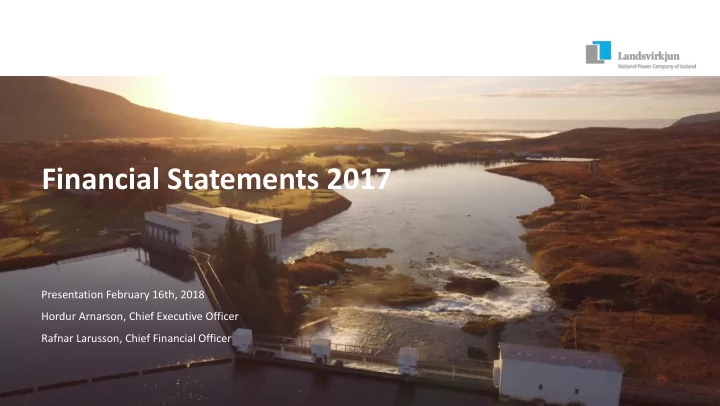 financial statements 2017