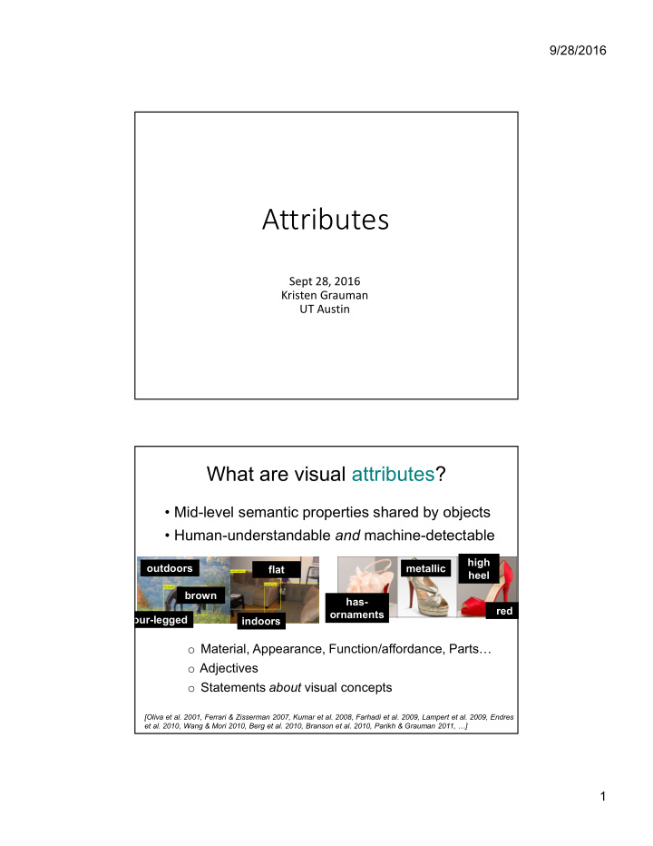 attributes