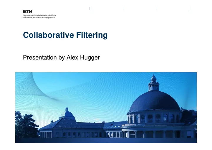 collaborative filtering