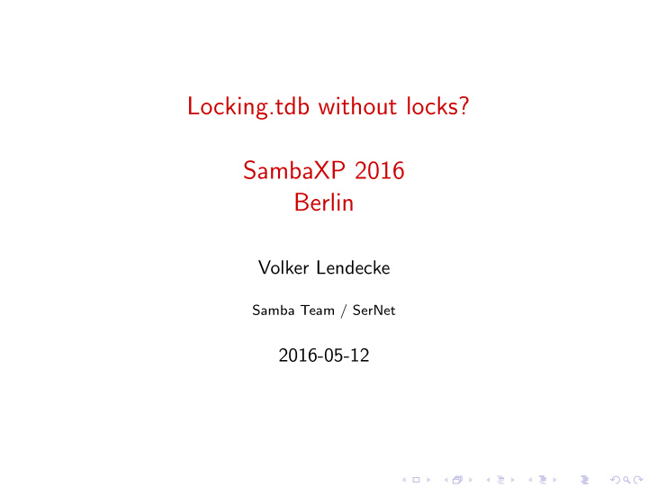 locking tdb without locks sambaxp 2016 berlin