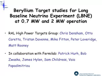 Beryllium Target studies for Long  Baseline Neutrino Experiment (LBNE)  at 0.7 MW and 2 MW