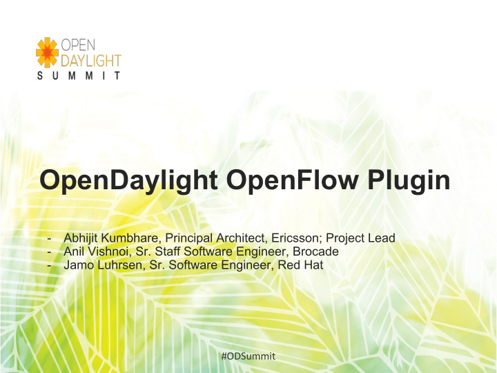 opendaylight openflow plugin