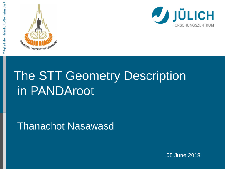 the stt geometry description in pandaroot