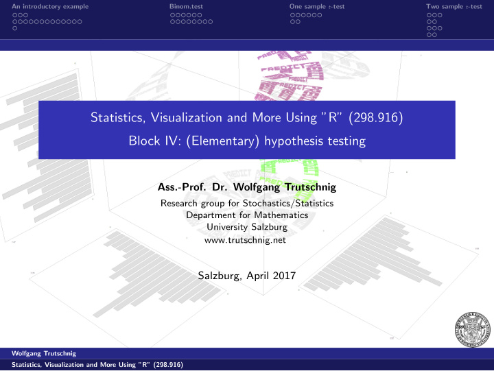 statistics visualization and more using r 298 916 block