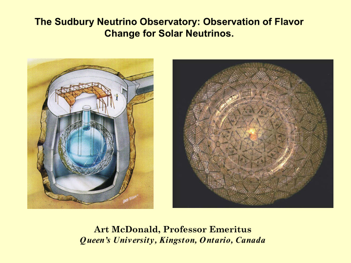 the sudbury neutrino observatory observation of flavor