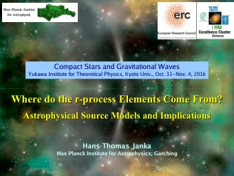 Where do the r-process Elements Come From?  Where do the r-process Elements Come From?