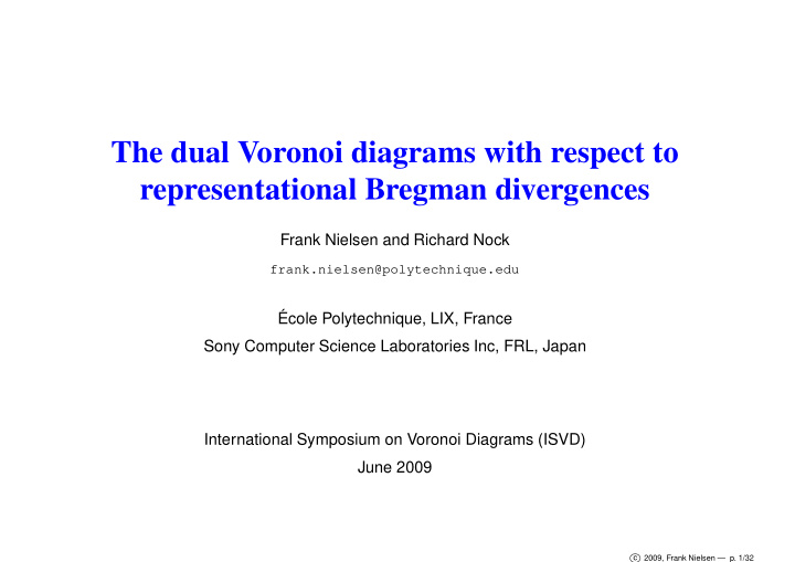 the dual voronoi diagrams with respect to