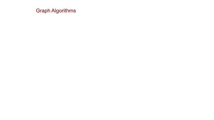 graph algorithms