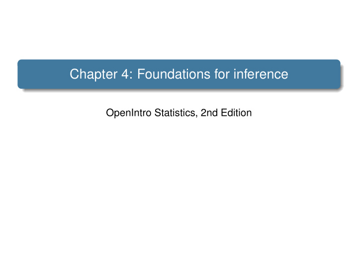 chapter 4 foundations for inference