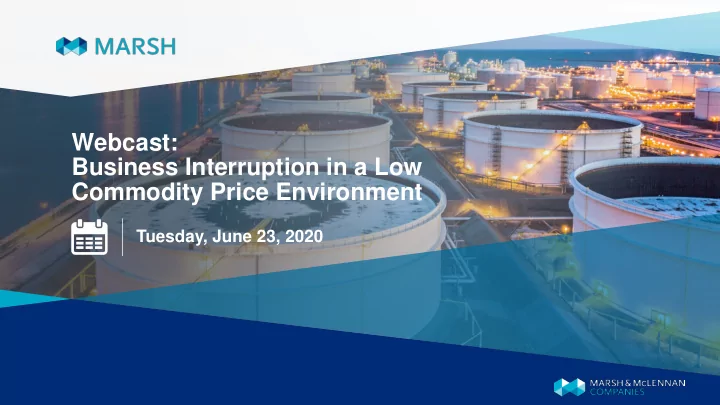 commodity price environment