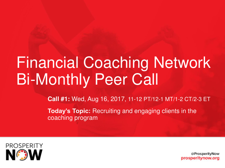 bi monthly peer call