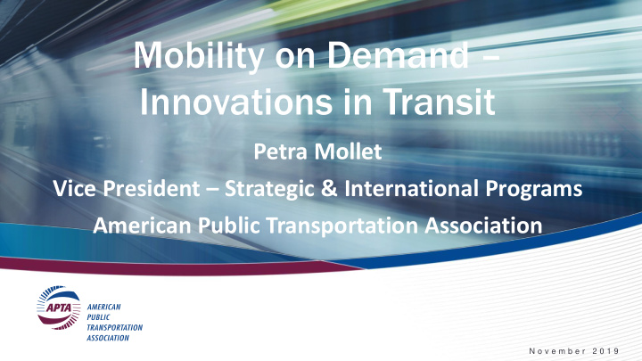 mobility on demand