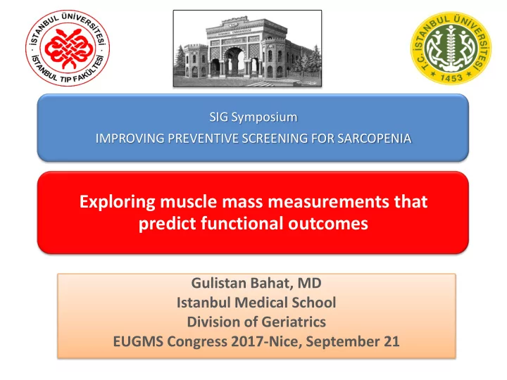 exploring muscle mass measurements that