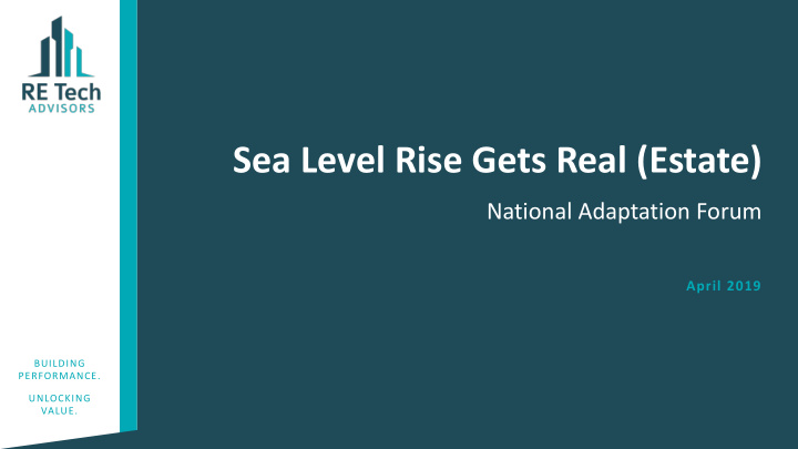 sea level rise gets real estate