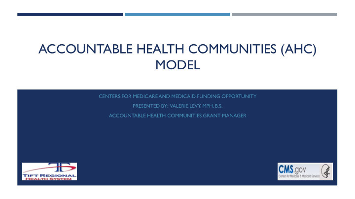 accountable health communities ahc