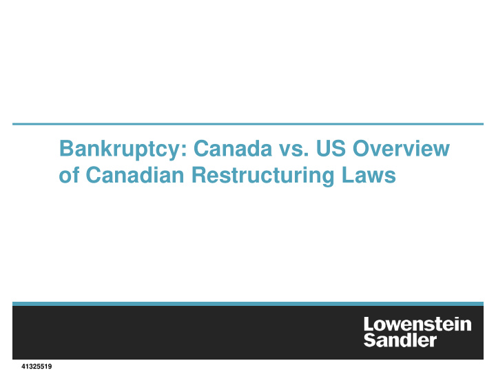 bankruptcy canada vs us overview of canadian