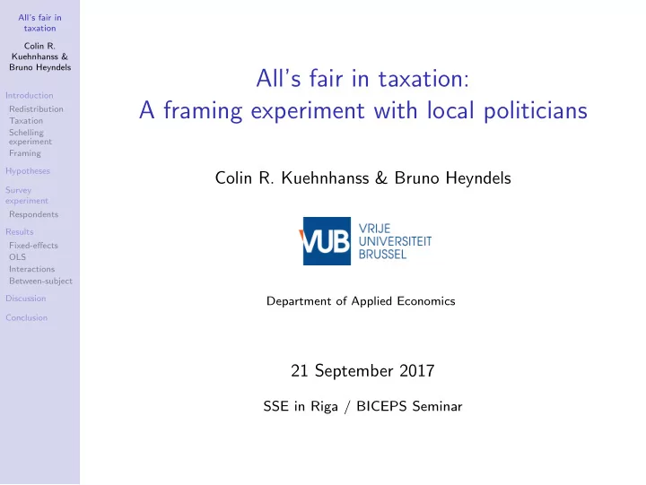 all s fair in taxation