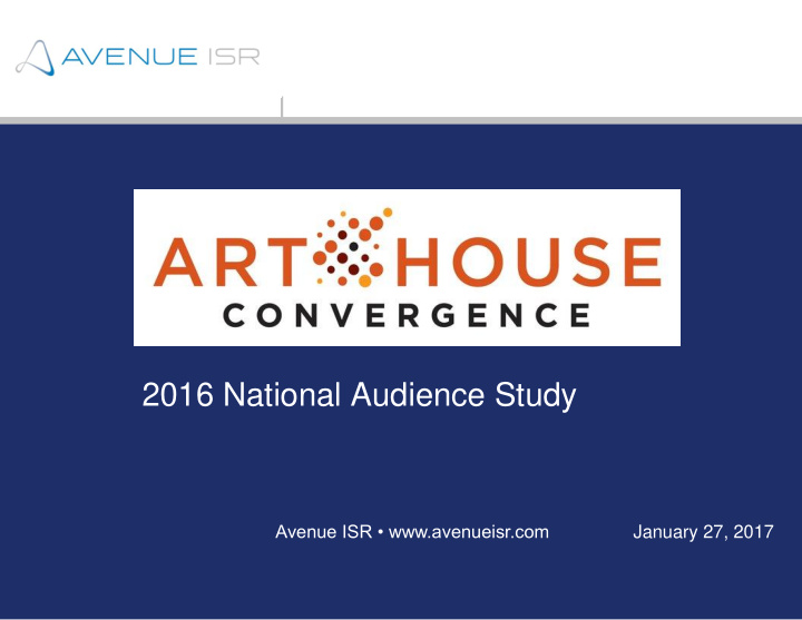 2016 national audience study