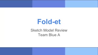 Fold-et  Sketch Model Review  Team Blue A  Helmet use reduces head injury   51% of cyclists