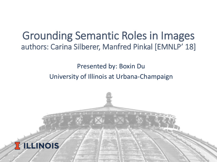 grounding semantic roles in in im images