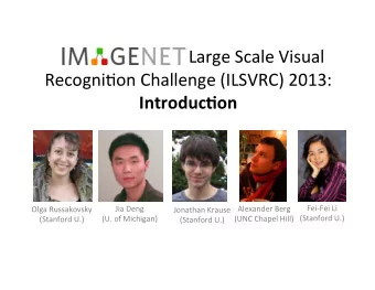 Agenda   8:30     Classifica1on&amp;localiza1on        9:50   Spotlights