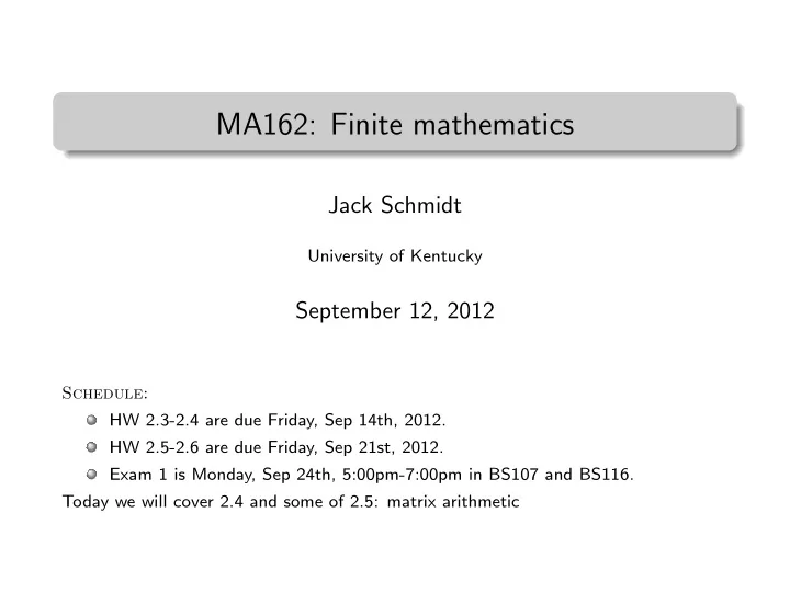ma162 finite mathematics