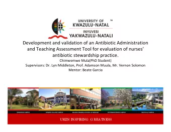 Development and validation of an Antibiotic Administration  and Teaching Assessment Tool for
