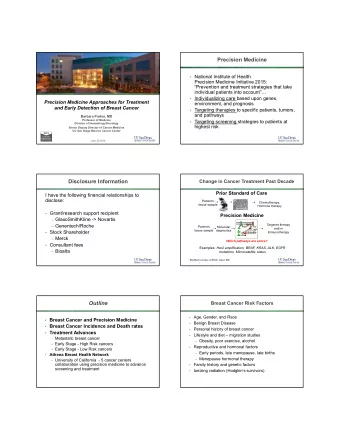 2016 AACI Parker  8/2/2018  Precision Medicine  National Institute of Health  Precision Medicine