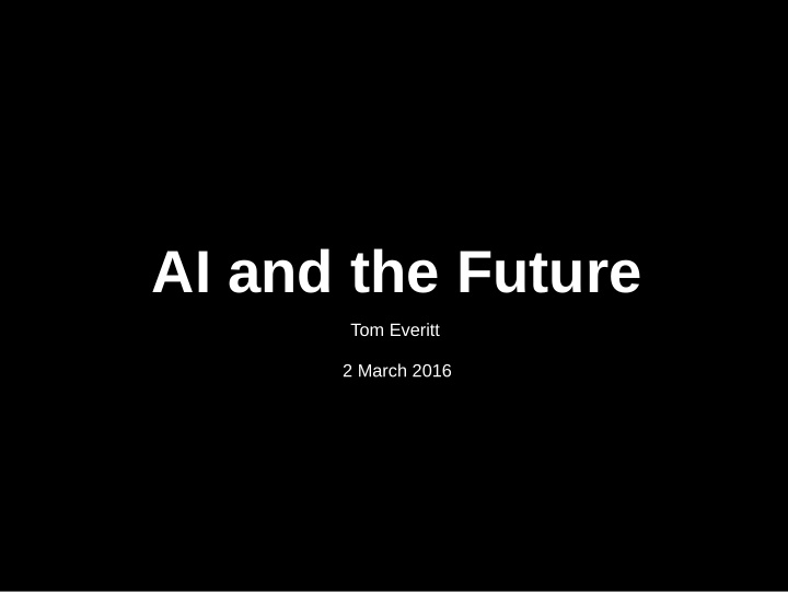 ai and the future